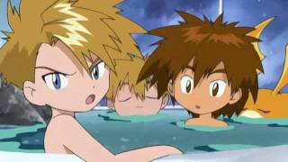 Digimon Bath Tub Scene with Subs [upl. by Namharludba933]