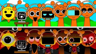 Incredibox Sprunki All Orange Oren Version  Normal Vs Horror Style [upl. by Kariotta20]