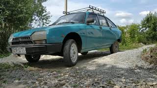 1981 Citroen GSA Pallas Work of a hydropneumatic suspension [upl. by Nager115]