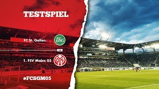 LIVE Testspiel  FC St Gallen  1 FSV Mainz 05  05ertv [upl. by Rehsa]