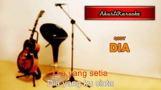 Qody  Dia  Karaoke Versi Akustik [upl. by Schick]