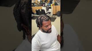 Cutting dreads off high fade [upl. by Ailel]