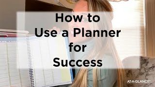 How to Use a Planner for Success [upl. by Nauq]