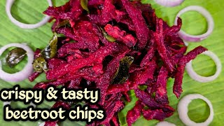 Beetroot chips  Healthy snack  Homemade chips vishaliwonder channel [upl. by Sorrows]