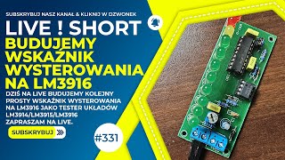 Budujemy wskaźnik wysterowania na LM3916 SHORT vu led audio service electronics shorts [upl. by Damle714]