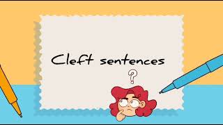 Grammar  Cleft sentences grammar sentences [upl. by Nalac]