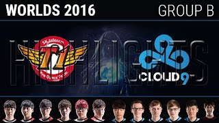 SKT vs C9 Highlights S6 World Championship 2016 Group B Day 2 SK Telecom T1 vs Cloud 9 [upl. by Anauqal]