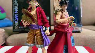 Unboxing 02 Luffy bandai vs Luffy megahouse Imagination Works vs Variable Action Heroes [upl. by Draned764]