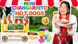 🌭 MINI PUESTO de HOT DOG🍅😋¡MINI CLIENTES me COMPRAN con MINI DINERO 💵 [upl. by Alburg571]