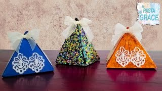 DIY Scatola Regalo Triangolo Fai da Te  Riciclo Creativo [upl. by Cornew]