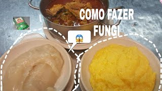 COMO FAZER FUNGE comida angolana [upl. by Aiak]