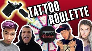 Tattoo Roulette EXTREME Pain Game ft RiceGum Alissa Violet Wolfie Banks  MORE [upl. by Llevra]