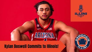 RAPID REACTION Kylan Boswell commits to Illinois [upl. by Acinoryt]