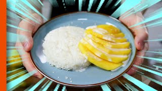 Vegan Mango Sticky Rice recipe with less sugar [upl. by Pia612]