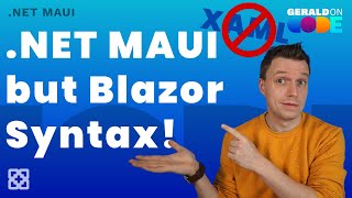 NET MAUI using Blazor Syntax with BlazorBindingsMaui  NO XAML [upl. by Groeg]