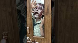 Zombie Ka Kiya Makeup🧟‍♀️🧟 sanjhalikavlog haunted horror minivlog zombie bhootiya [upl. by Elleirol]