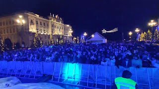 Capodanno a Trieste la festa sul palco di piazza Unità [upl. by Ailekahs]