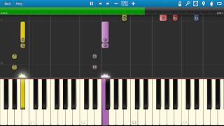 The A Team  TV Theme Music  Synthesia Cover  Piano Tutorial [upl. by Sukcirdor]