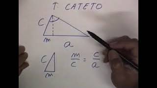 Repaso de los teoremas de la altura el del cateto y Pitágoras [upl. by Araed]