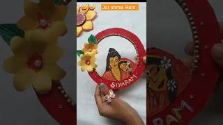 wall hanging craft 🪔Diwali special  diy diwali ram siyaram shorts viral craft happydiwali [upl. by Teloiv]