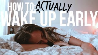 9 Secrets to ACTUALLY Waking Up Early  morning person 101 [upl. by Martyn]