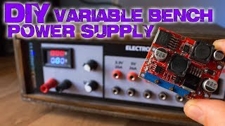 DIY variable bench power supply less than 10 [upl. by Ellehcer]