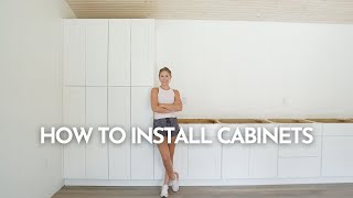 How to Install Cabinets [upl. by Airamasor]