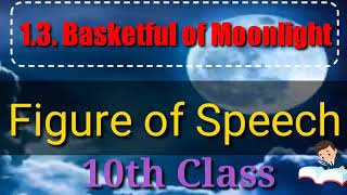 13 Basketful of Moonlight figure of speech 10th class [upl. by Aryas]