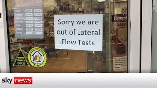 NHS website runs out of lateral flow tests [upl. by Repsihw]