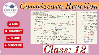 Cannizzaro Reaction  Class 12 [upl. by Ardnaiek]