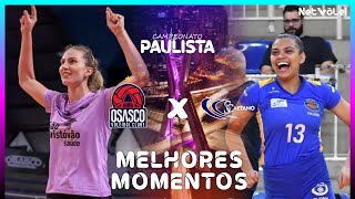 OSASCO VÔLEI vs VÔLEI SÂO CAETANO  Melhores Momentos  Paulista Feminino 2024 [upl. by Eelinej]