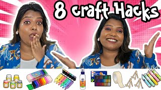 HOW To MAKE  8 Homemade CRAFT Items😱 soft pastel Air Dry clay Highlighter paper soap etc [upl. by Moreville]