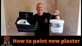 How To Paint New Plaster Like A PRO [upl. by Gowrie100]