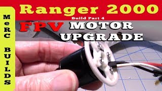 Volantex Ranger 2000 FPV RC Plane Build Part 4  Upgrading Motor to SunnySky x2216 1250kv [upl. by Atinas]