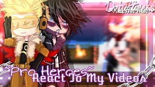 Pro Heroes React To My Videos °mostly Dabihawks°  BnhaMha AU  1  short like Shinobu [upl. by Aric]