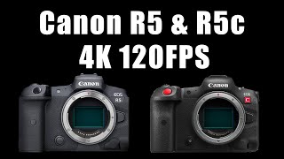 Canon R5 vs Canon R5c 4K 120fps Test Footage and comparison [upl. by Youlton]