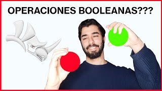 Operaciones BOOLEANAS en RHINOCEROS ✅ MUY FÁCIL [upl. by Descombes914]