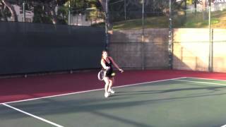 Jana36 weeks pregnant tennis lesson [upl. by Ellenig899]