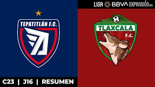 ¡Igualada en los Altos  Resumen  Tepatitlán vs Tlaxcala  Jornada 16  Clausura 2023 [upl. by Gorga]