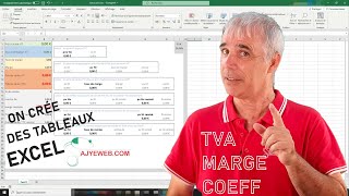 💵 CALCULER RAPIDEMENT TTC HT TVA MARGE amp COEFFICIENT SUR EXCEL 🤔 ➕➖✖➗💲 👍 [upl. by Yonina]