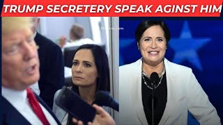 Trump EX Secretary Stephanie Grisham goes after former boss in DNC [upl. by Nuhsed181]