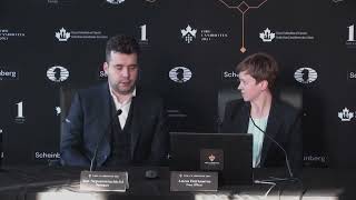 Postgame Press Conference with Ian Nepomniachtchi  Round 4  FIDE Candidates [upl. by Mashe430]