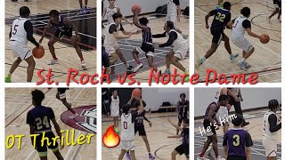 St Roch vs Notre Dame  ROPSSAA Junior Boys Basketball  December 5th 2023 [upl. by Enimajneb794]