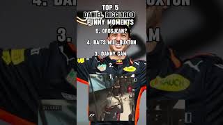 TOP 5 DANIEL RICCIARDO FUNNY MOMENTS  formular1 funny danielricciardo formulaone [upl. by Atikahs]