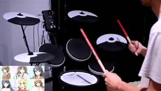 Seishun Buta Yarou wa Bunny Girl Senpai no Yume wo Minai ED Full 【Fukashigi no Carte】 Drum Cover [upl. by Lleznod]