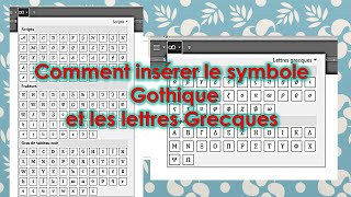 comment insérer rapidement le symbole gothique et les lettres grecques sur Word et PowerPoint [upl. by Nwahsal]