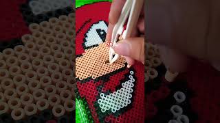 Noooo Knuckles 💔🥺 knuckles hamabeads sonic [upl. by Walston]