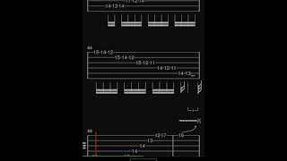 Yngwie Malmsteen  Arpeggios from hell Guitar tab slow tempo [upl. by Yoshiko]