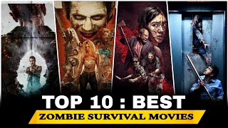 Top 10 Best Zombie Survival Movies In Hindi  2024 Zombie Movies  New Zombie Movies In Hindi [upl. by Einner]