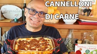 CANNELLONI di CARNE delle FESTE ricetta dei cannelloni di carne [upl. by Adnarb]